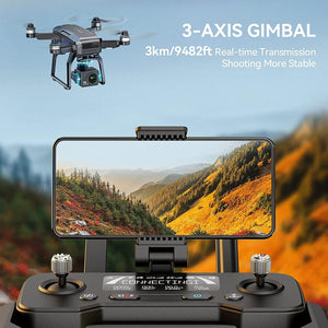 F7 GPS Drones with Camera for Adults 4K Night Vision, 3-Aix Gimbal, 2Mile Long Range, 75Mins Flight Time Professional Drone with 3 Battery, Auto Return+Follow Me+Fly - Hobby Shop