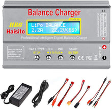 Load image into Gallery viewer, Lipo Charger HB6 RC Battery Balance Charger Lipo Battery Charger Discharger for LiPo/Li-ion/Life Battery(1-6s) NiMH/NiCd (1-15s) RC Hobby Battery Balance Charger 80W 6A - Hobby Shop