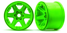 Load image into Gallery viewer, Traxxas 3.8&quot; Green Wheels (17mm spline) for New E-Revo, 8671G - Hobby Shop