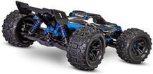 Load image into Gallery viewer, Traxxas Sledge® 1/8 Scale 4WD Off-Road Truck. Fully Assembled, Ready-to-Race®, with TQI™ 2.4GHZ Radio System, VXL-6S™ BRUSHLESS Power System, and PROGRAPHIX® Clipless Body - Blue - Hobby Shop
