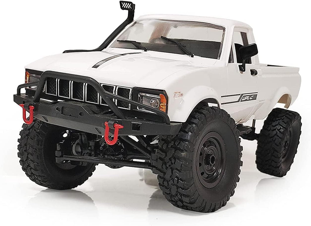 Offroad RC Truck 4x4 Remote Control Rock Crawler WPL C24-1 Pickup Trucks with Led Light, 2.4 Ghz 1/16
