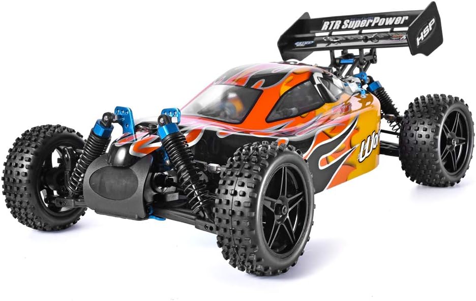 1:10 Scale High Speed 65kmh 4WD Off-Road RC Car 2.4Ghz Remote. (Nitro Powered)