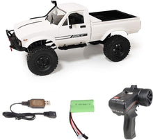 Load image into Gallery viewer, Offroad RC Truck 4x4 Remote Control Rock Crawler WPL C24-1 Pickup Trucks with Led Light, 2.4 Ghz 1/16