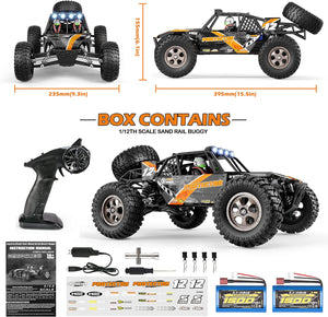 1:12 Scale 4x4 RC Cars Protector 38+ KM/H Speed, 2.4G All-Terrain Off-Road Truck