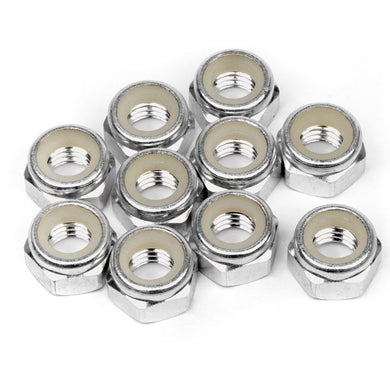 HPI 95862 Aluminum Locknut M5 Silver (10)