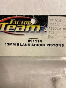 13mm  Blank  Shock Pistons - Hobby Shop