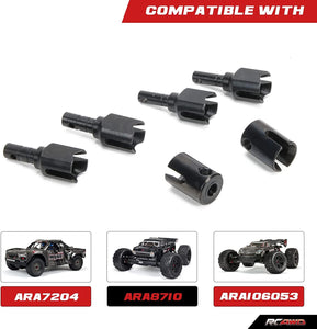 Diff Outdrive & Input Shaft Cup for ARRMA 6S, 1/7 Mojave 6s & 1/8 Kraton 6s, Notorious 6s, Outcast 6s, Talion 6s Upgrades, Parts for #ARA310981, AR310432#ARAC5062 Black - Hobby Shop