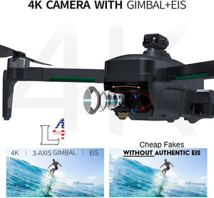 Drone X Pro LIMITLESS 4 GPS 4K UHD Camera Drone for Adults with EVO Obstacle Avoidance, 3-Axis Gimbal, Auto Return Home, Follow Me, Long Flight Time, Long Control Range, 5G WiFi FPV Live Video, EIS, Superior Stabilization (With Travel Case) - Hobby Shop