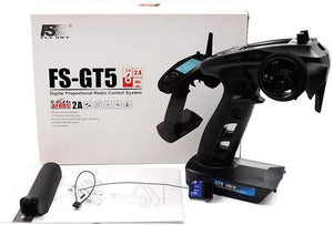 Flysky FS-GT5 2.4GHz 6CH AFHDS RC Transmitter with FS-BS6 Receiver for RC Car Boat Radio System - Hobby Shop
