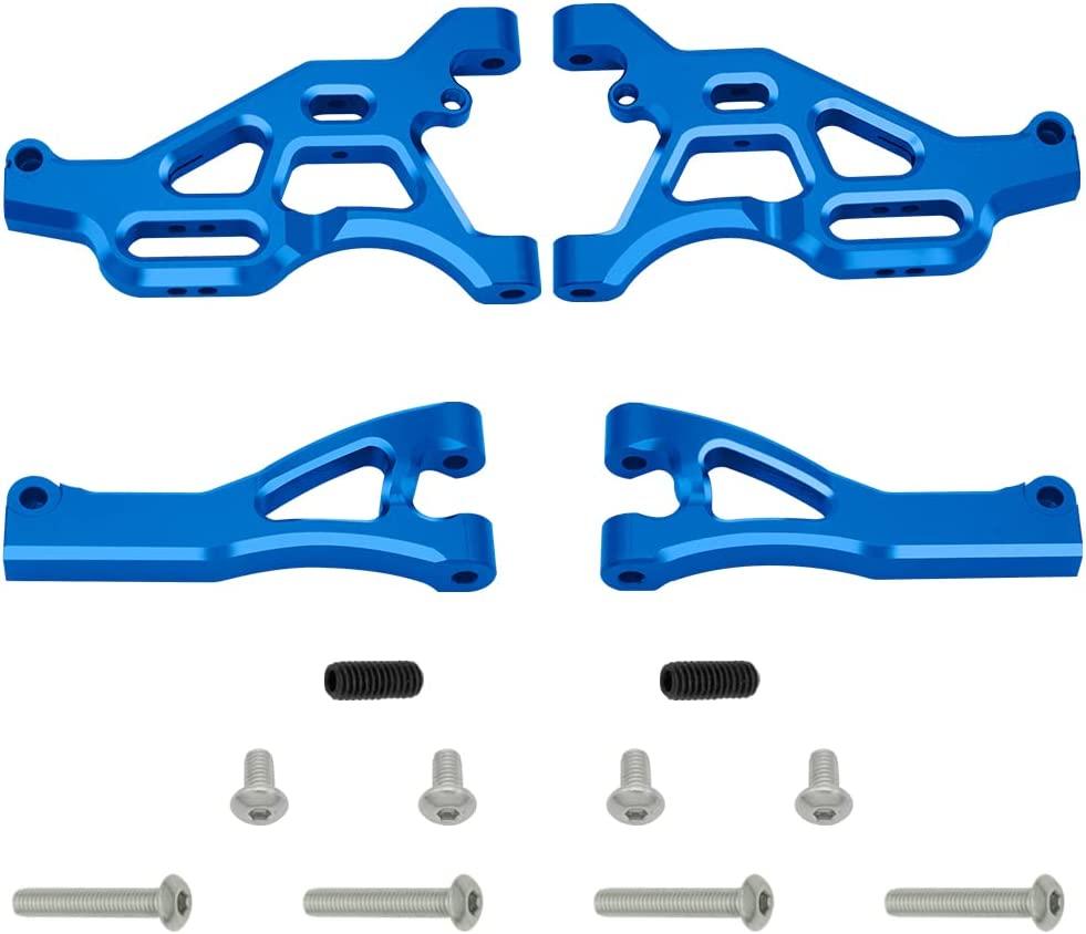 Front Upper Lower Suspension Arms Set Upgrades Parts for 1/8 ARRMA Typhon 6S 1/7 ARRMA Felony 6S Infraction 6S Limitless Replace AR330503 AR330215 (Blue) - Hobby Shop