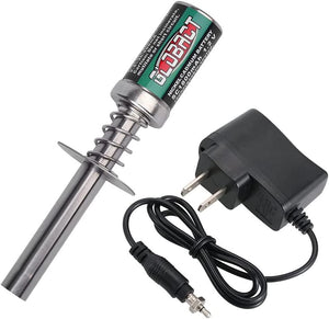 Glow Plug Ignitor Igniter Nitro Igniter Starter Tools with Battery Charger for 1/8 1/10 Nitro Engine - Hobby Shop