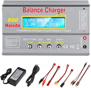 Lipo Charger HB6 RC Battery Balance Charger Lipo Battery Charger Discharger for LiPo/Li-ion/Life Battery(1-6s) NiMH/NiCd (1-15s) RC Hobby Battery Balance Charger 80W 6A - Hobby Shop