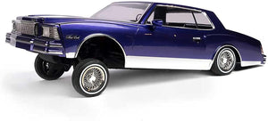 Redcat Racing Monte Carlo RC Car 1/10 Scale Fully Licensed 1979 Chevrolet Monte Carlo Lowrider – 2.4Ghz Radio Controlled Fully Functional Lowrider Car – Purple - Hobby Shop