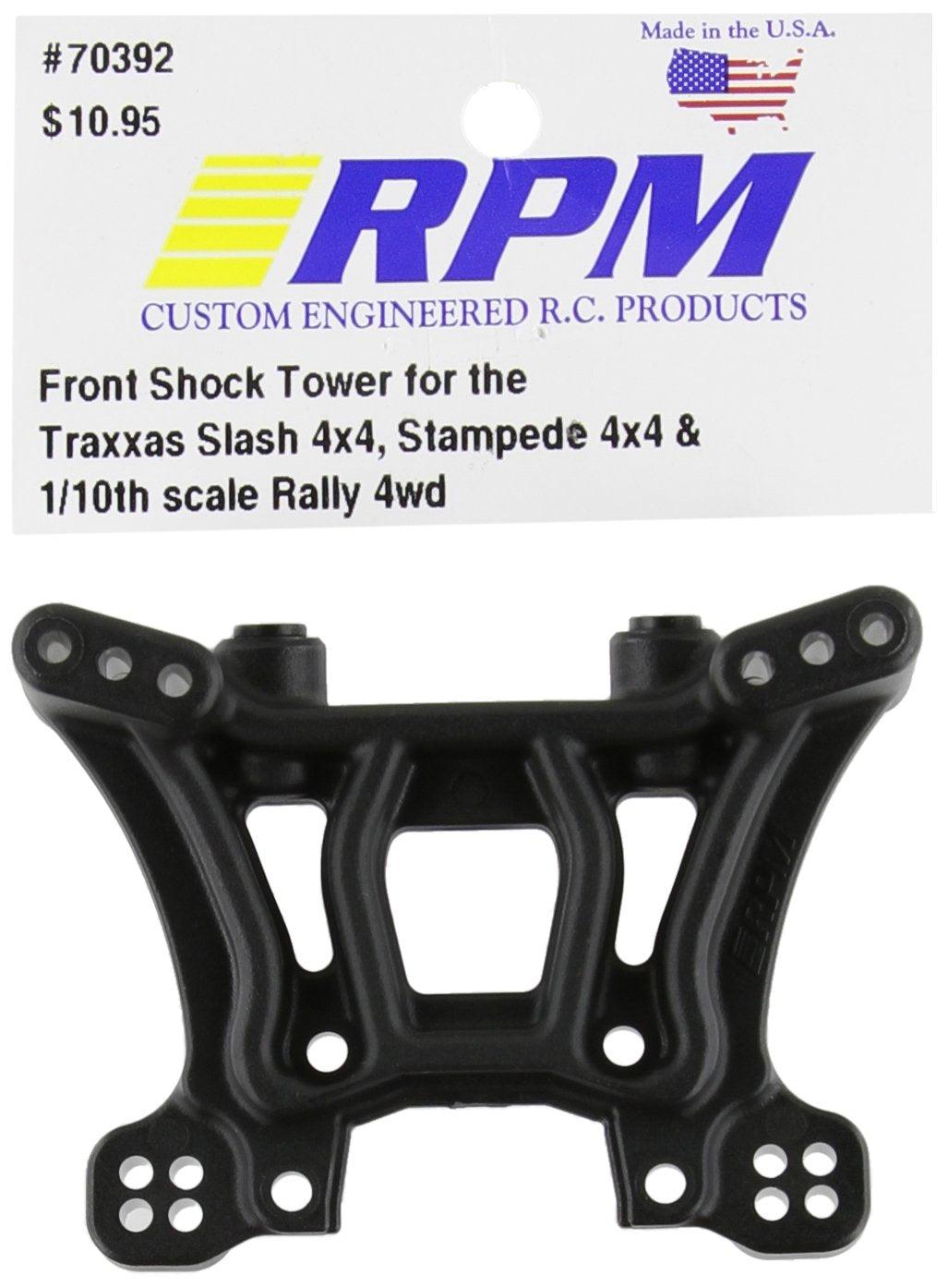 RPM 70392 Front Shock Tower Slash/Stampede 4x4 Black - Hobby Shop