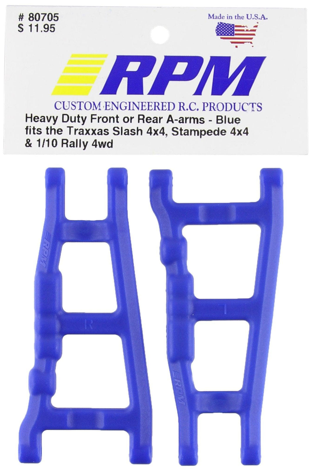 RPM 80705 Front/Rear A-Arms Blue Slash/Stampede 4x4 Blue - Hobby Shop