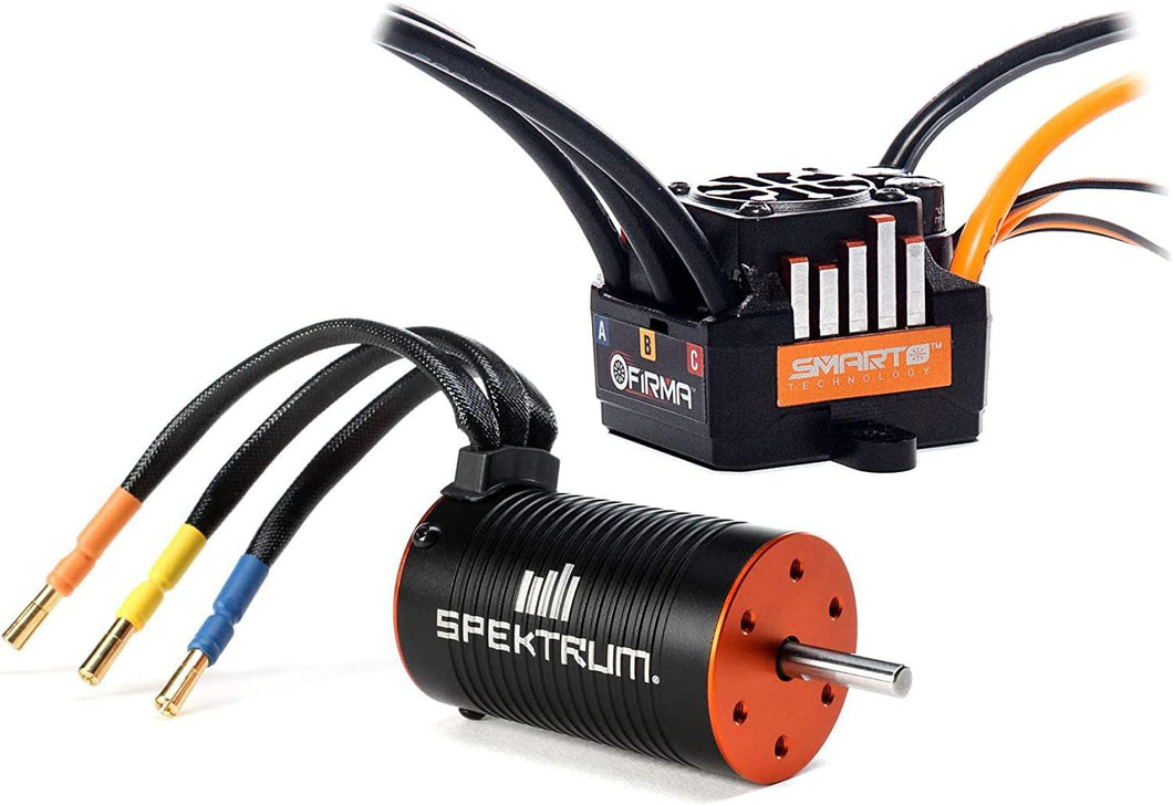 Spektrum Firma 85A Brushless Smart ESC / 3300Kv Sensorless Motor Combo, SPMXSEMC01, Black - Hobby Shop