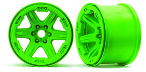 Traxxas 3.8" Green Wheels (17mm spline) for New E-Revo, 8671G - Hobby Shop