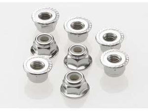 Traxxas 3647 Flanged NY Lock Nuts, 4mm, Set of 8 - Hobby Shop