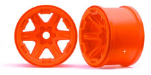 Load image into Gallery viewer, Traxxas 8671A Wheels 3.8&#39; (Orange) (2) (17mm Splined) - Hobby Shop