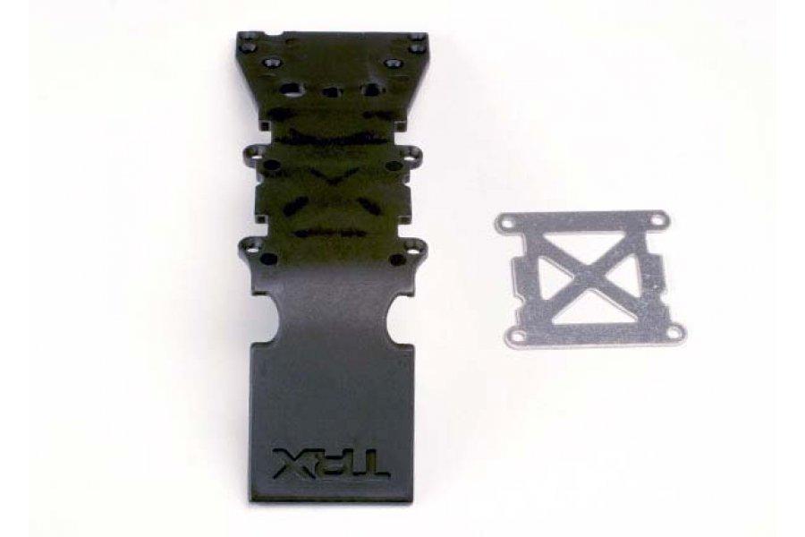 Traxxas skid plate front plate (Black) TRX 4937 Front Skid Plate, T-Maxx, - Hobby Shop