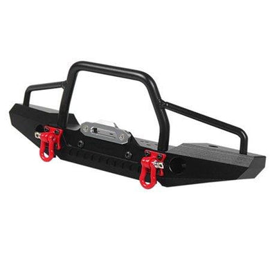Treehobby RC Model Metal Car Front Bumper with 2 LED Light Compatible with 1/10 RC Crawler Car Traxxas TRX4 TRX-4 D90 D110 - Hobby Shop